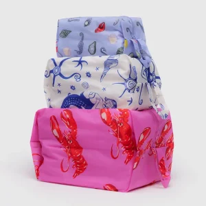 3D Zip Pouch Set in Sea Creatures by Baggu