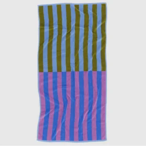 Bath Towel in Cabana Stripe Mix by Baggu