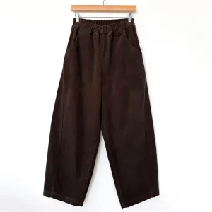 Corduroy Arc Pants in Chocolate by Le Bon Shoppe