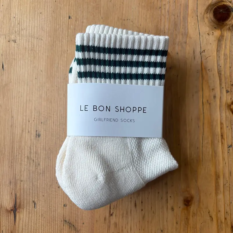 Girlfriend Adult Socks in Egret by Le Bon Shoppe