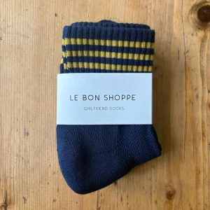 Girlfriend Adult Socks in Navy by Le Bon Shoppe