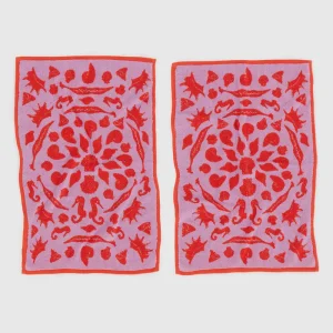 Hand Towel in Sea Shells by Baggu (Set of 2)