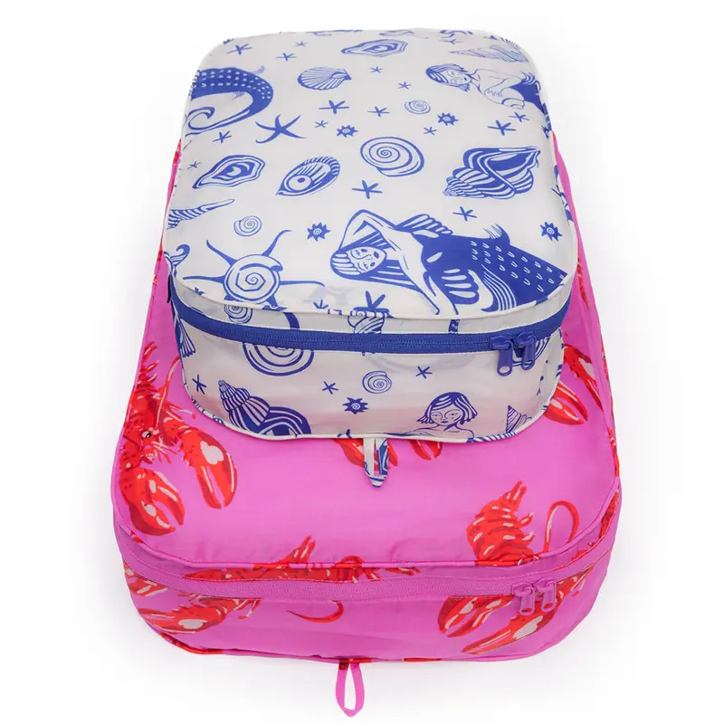 Large Packing Cube Set in Sea Creatures by Baggu