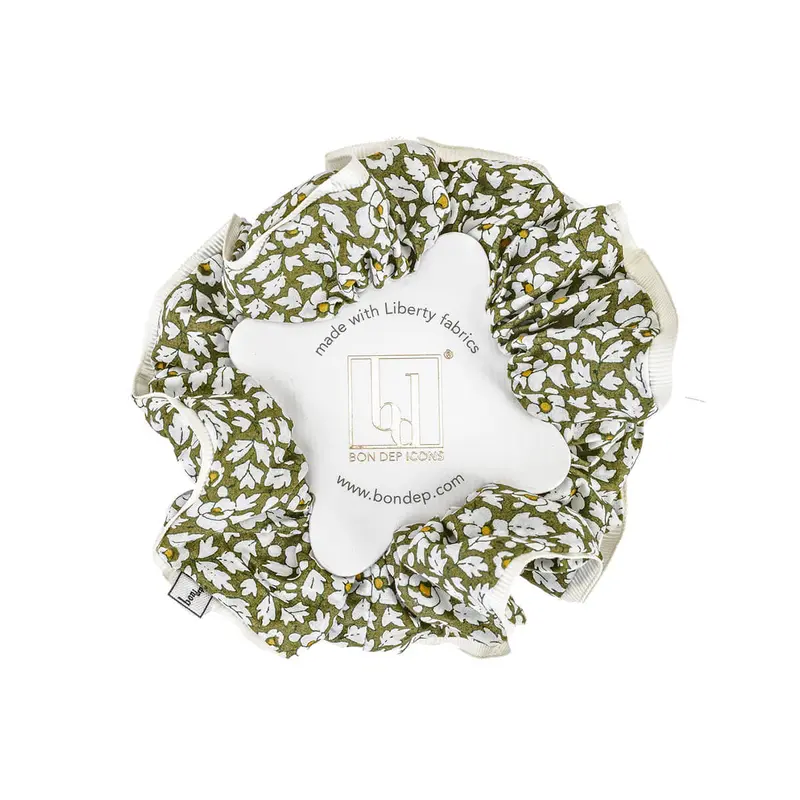 Liberty Hair Scrunchie in Feather by Bon Dep