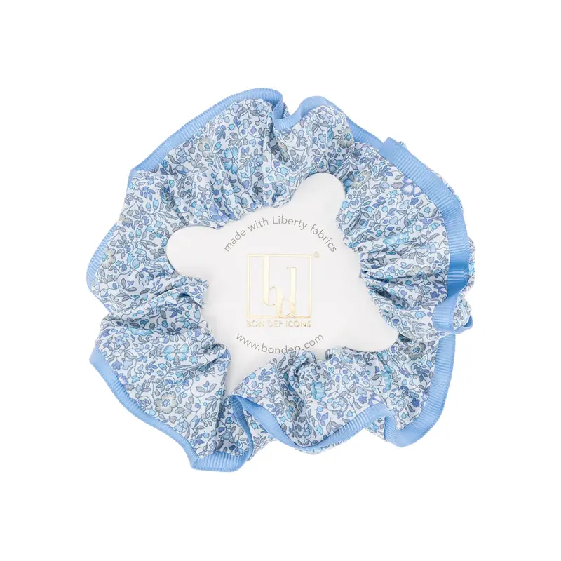 Liberty Hair Scrunchie in Katie And Millie Light Blue by Bon Dep