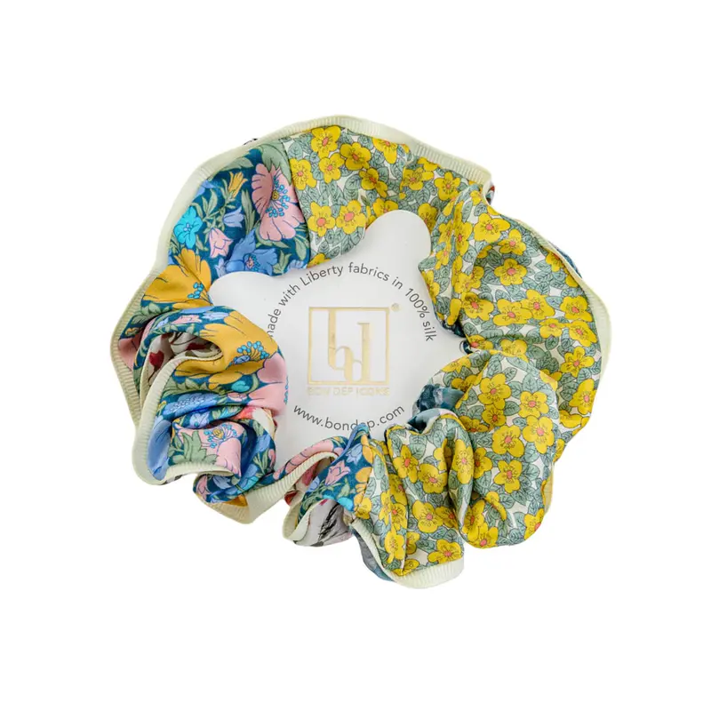 Liberty Silk Hair Scrunchie in Multi by Bon Dep