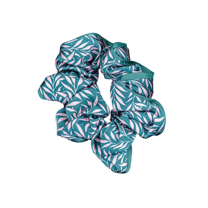 Liberty Silk Hair Scrunchie in Willow Wood by Bon Dep