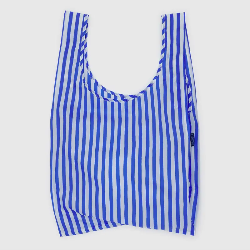 Standard Bag in Blue Painted Stripe by Baggu