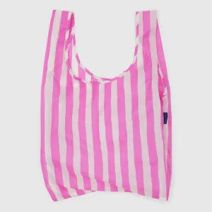 Standard Bag in Pink Painted Stripe by Baggu