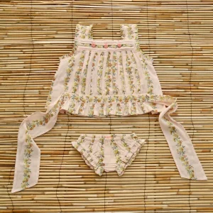Top And Panty Set in Farandole Flowers by Bonjour