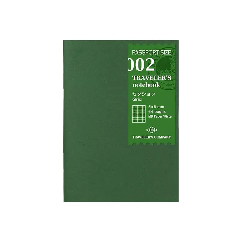 Traveler's Notebook Passport Size Grid Refill 002 by Traveler's Company
