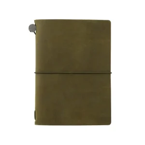 Traveler's Notebook Passport Size in Olive by Traveler's Company