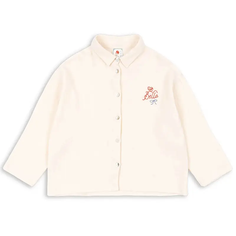 Bella Shirt in Mother Of Pearl by Rosie Huntington-Whiteley x Konges Sljd