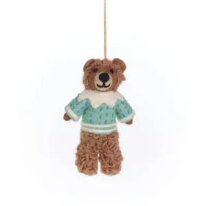 Bruce The Bear Hanging Decoration by Felt So Good