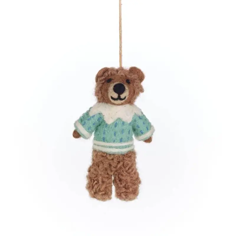 Bruce The Bear Hanging Decoration by Felt So Good