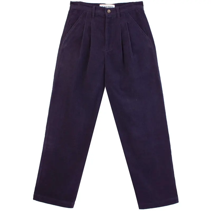 Classic Slacks in Navy Corduroy by L.F.Markey - Last One In Stock - UK 8