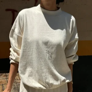 Daisy Long Sleeve Top in Natural by Le Bon Shoppe