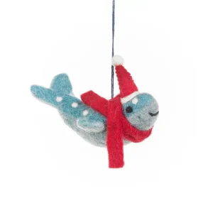 Humpback Whale Hanging Christmas Decoration by Felt So Good