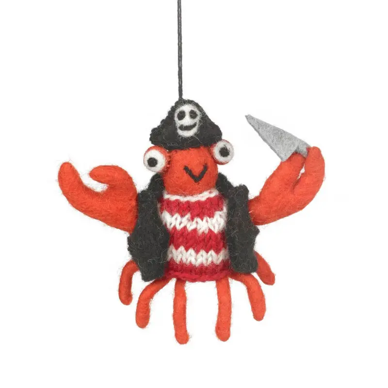 Jolly Rodger The Crab Sealife Hanging Decoration by Felt So Good