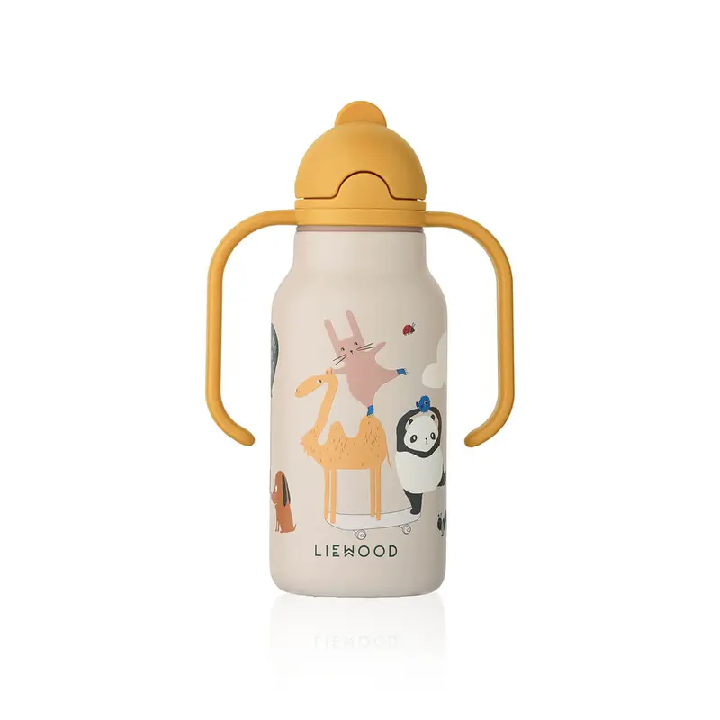 Kimmie 250ml Water Bottle in Around The World by Liewood