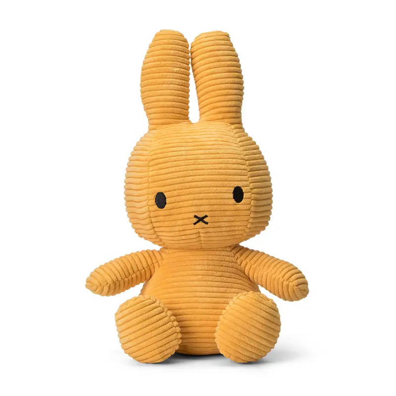 Large Corduroy Miffy in Yellow (33cm) by Bon Ton Toys