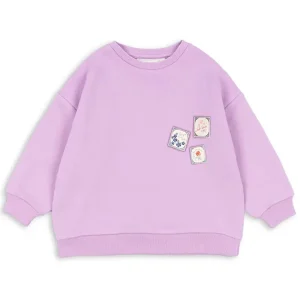 Lettre Sweatshirt in Lupine by Rosie Huntington-Whiteley x Konges Sljd