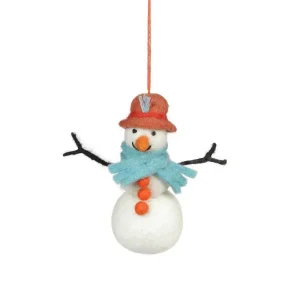 Mabel The Snowman Arctic Hanging Decoration by Felt So Good
