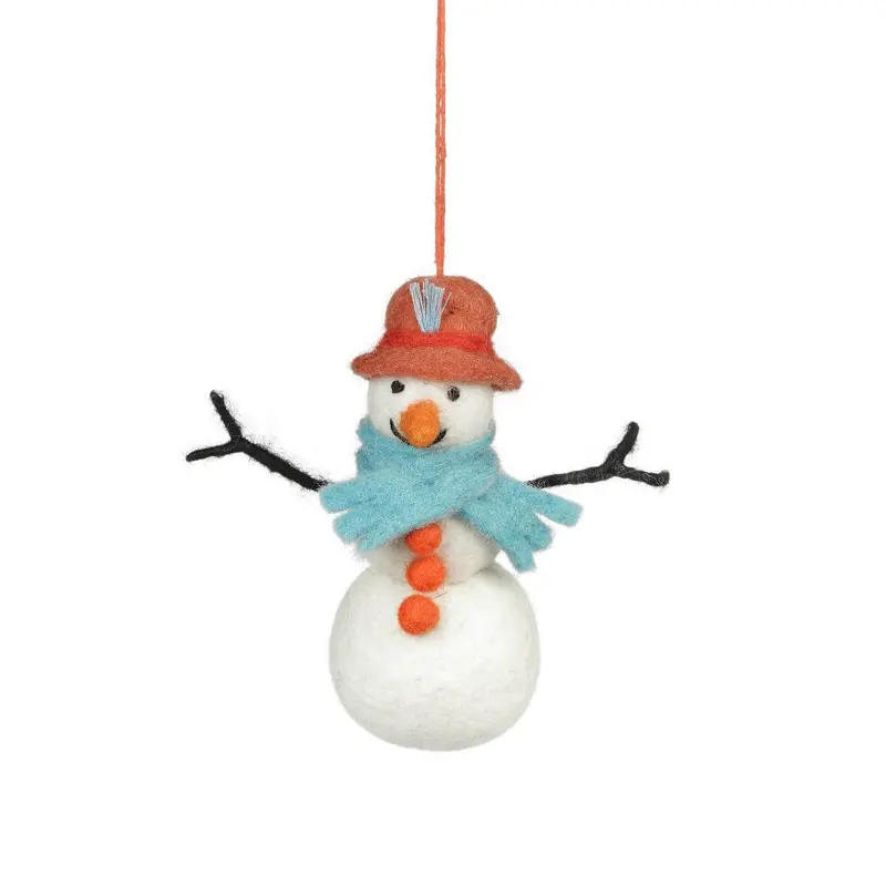 Mabel The Snowman Arctic Hanging Decoration by Felt So Good