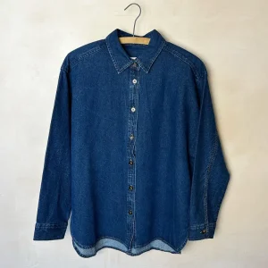Owen Heavy Denim Shirt in Dark Denim by Le Bon Shoppe