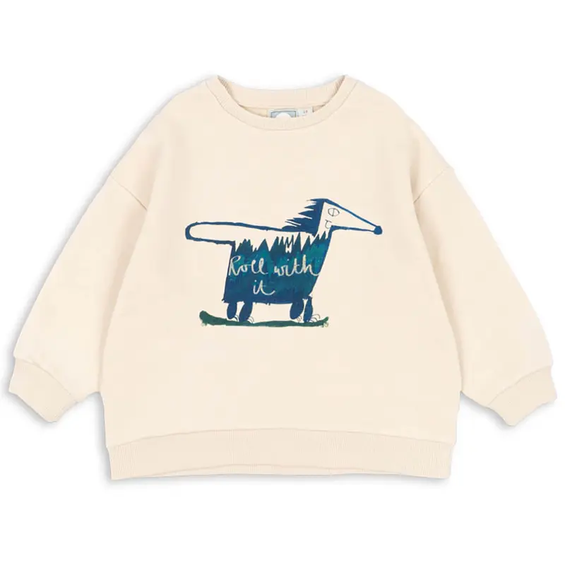 Roller Sweatshirt in Summer Sand by Rosie Huntington-Whiteley x Konges Sljd