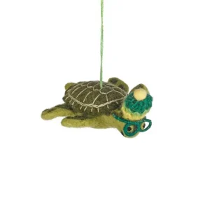 Simon The Sea Turtle Hanging Decoration by Felt So Good