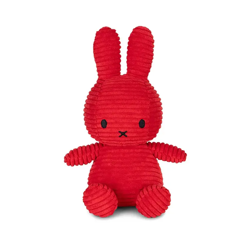 Small Corduroy Miffy in Red (23cm) by Bon Ton Toys