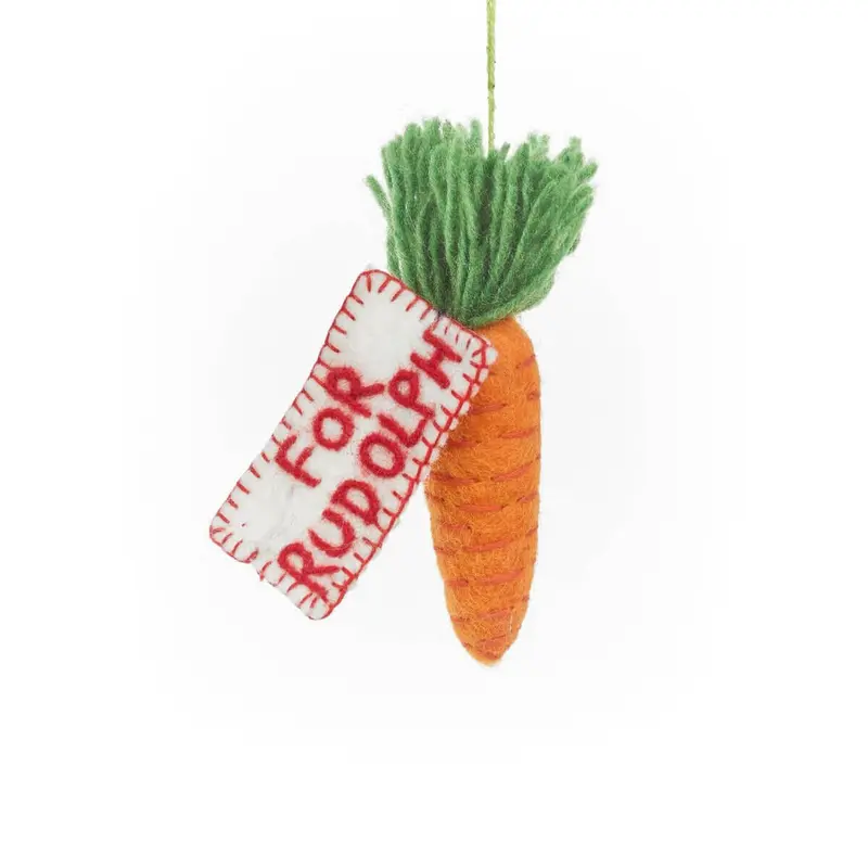 Snack For Rudolph Hanging Christmas Decoration by Felt So Good