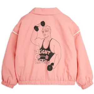 Weight Lifting Jacket in Pink by Mini Rodini - Last One In Stock - 140/146 (9-11 Years)
