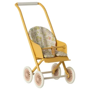 Baby Mouse / Bunny Stroller (Micro) in Yellow by Maileg