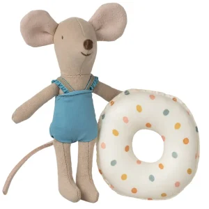 Beach Mice Little Sister with Float (Multi Dot) by Maileg