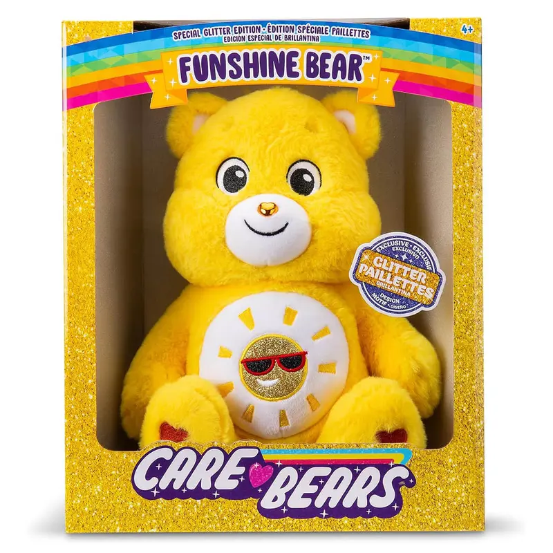 Care Bears Glitter Funshine Bear Medium (14") by Hasbro