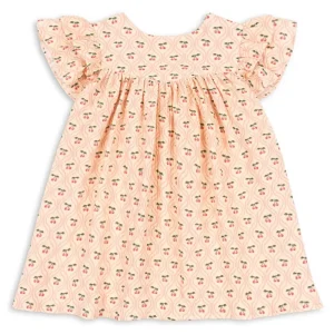 Coco Dress in Cherry Pink by Konges Sljd - Last One In Stock - 9-10 Years