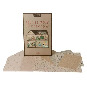Mouse Hole Farm Wallpaper by Maileg