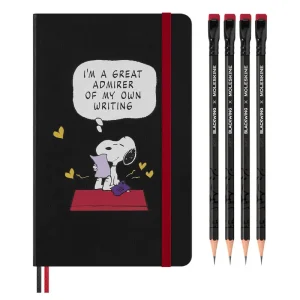 Peanuts Notebook & 4 Blackwing Pencils by Blackwing x Moleskine