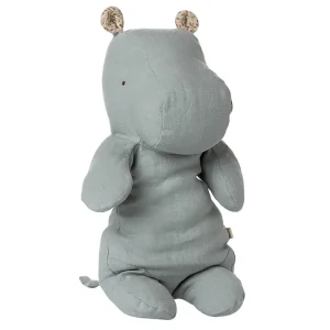 Safari Friends Hippo (Medium 34cm) in Blue Grey by Maileg