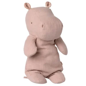 Safari Friends Hippo (Medium 34cm) in Light Rose / Pink Ears by Maileg
