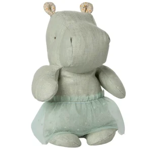 Safari Friends Hippo With A Skirt (Small 23cm) in Mint by Maileg