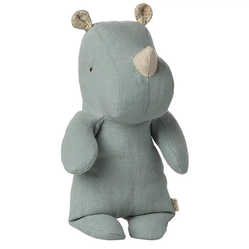Safari Friends Rhino (Medium 34cm) in Light Dusty Blue by Maileg