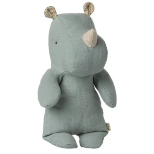 Safari Friends Rhino (Small 22cm) in Light Dusty Blue by Maileg