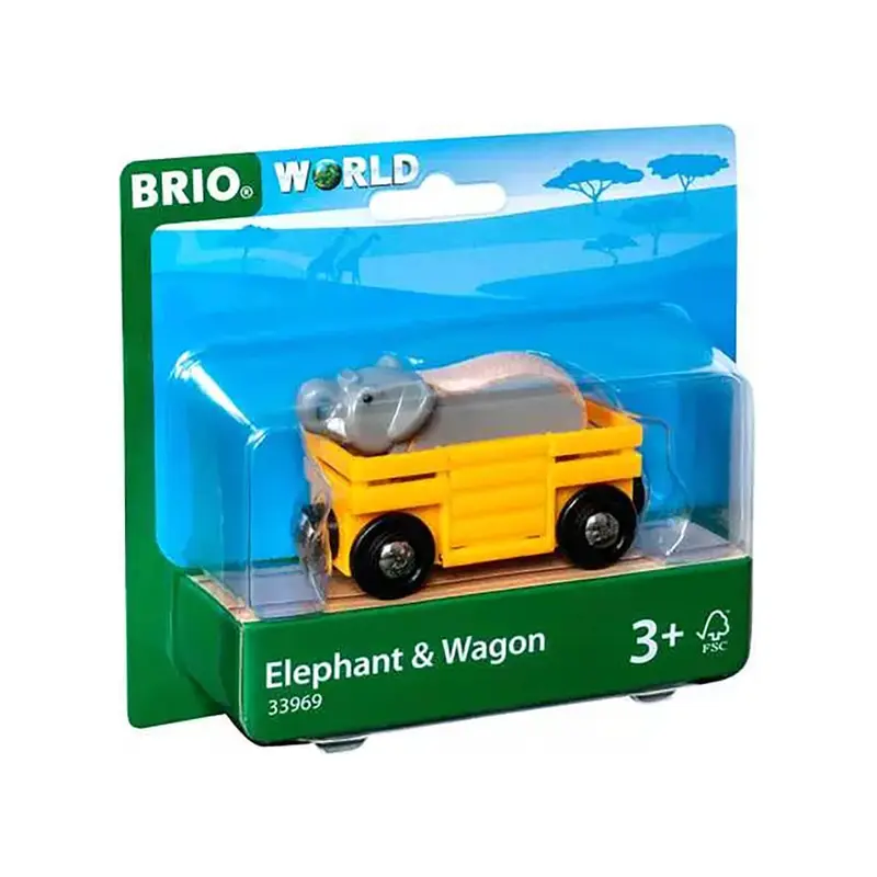 Safari Wagon & Elephant by Brio