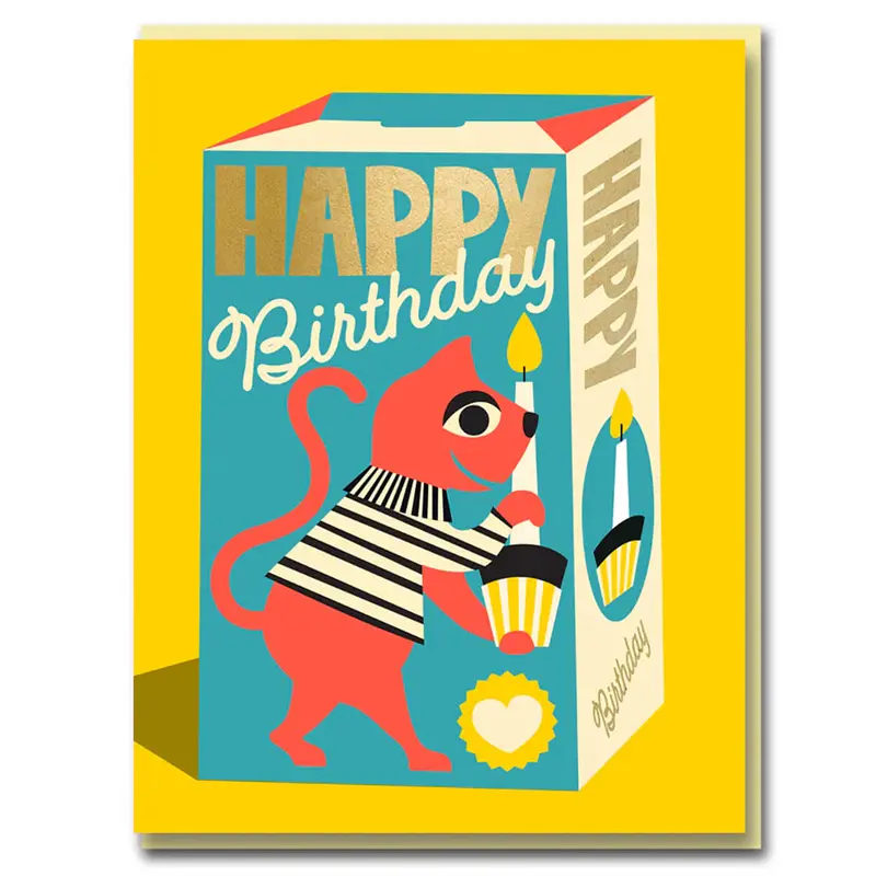 Birthday Box Greetings Card by Bureau Alice for 1973