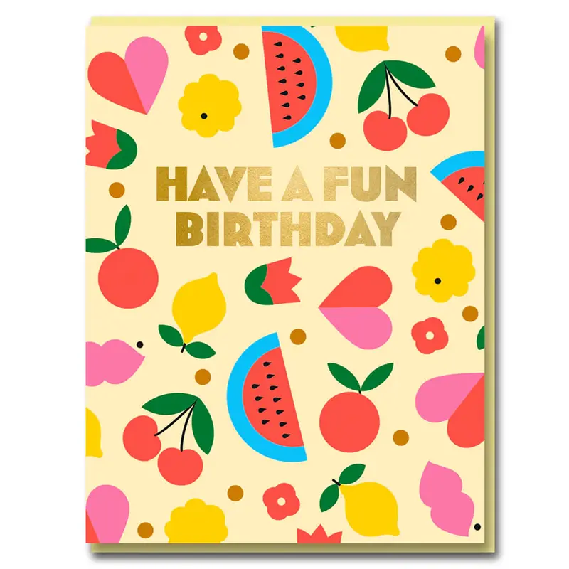 Birthday Fun Greetings Card by Bureau Alice for 1973