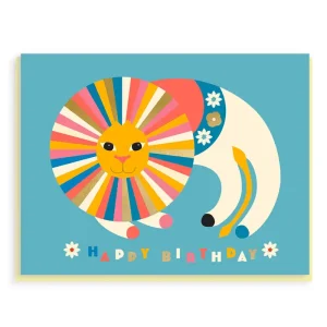 Birthday Lion Greetings Card by Bureau Alice for 1973