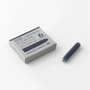 Cartridge for Brass Fountain Pen in Blue Black by Traveler's Company